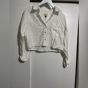 Cropped button down